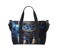 Borsa sportiva da palestra per donne e uomini, borsone da viaggio tote con segno del dollaro borsa da weekender in tela da portare con sé durante la notte borsa per viaggi, nuoto, fitness, allenamento