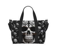Borsa sportiva da palestra per donne e uomini, borsone da viaggio tote con segno del dollaro borsa da weekender in tela da portare con sé durante la notte borsa per viaggi, nuoto, fitness, allenamento