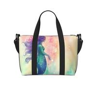 Borsa sportiva da palestra per donne e uomini, borsone da viaggio tote gerani rossi 1 borsa da weekend in tela da portare durante la notte borsa per viaggi, nuoto, fitness, allenamento, borsone