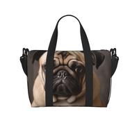 Borsa sportiva da palestra per donne e uomini, borsone da viaggio tote gerani rossi 1 borsa da weekend in tela da portare durante la notte borsa per viaggi, nuoto, fitness, allenamento, borsone