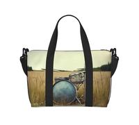 Borsa sportiva da palestra per donne e uomini, borsone da viaggio tote gufi su un ramo borsa da fine settimana in tela borsa da viaggio per viaggi nuoto fitness allenamento sport borsone, Musica Drum