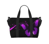 Borsa sportiva da palestra per donne e uomini, borsone da viaggio tote ibisco rosso borsa da weekend in tela da portare durante la notte borsa per viaggi, nuoto, fitness, allenamento, borsone sportivo