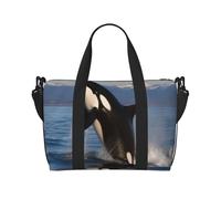 Borsa sportiva da palestra per donne e uomini, borsone da viaggio tote ibisco rosso borsa da weekend in tela da portare durante la notte borsa per viaggi, nuoto, fitness, allenamento, borsone sportivo