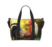 Borsa sportiva da palestra per donne e uomini, borsone da viaggio tote ibisco rosso borsa da weekend in tela da portare durante la notte borsa per viaggi, nuoto, fitness, allenamento, borsone sportivo