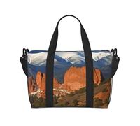 Borsa sportiva da palestra per donne e uomini, borsone da viaggio Tote Pikes Peak Colorado, borsa da weekender, in tela, borsa da portare durante la notte, per viaggi, nuoto, fitness, allenamento