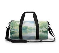Borsa sportiva da palestra per donne e uomini, borsone da viaggio Tote Weekender Bag The Rugged Lake Carry on Overnight Bag per viaggi, nuoto, fitness, allenamento, borsone sportivo