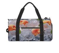 Borsa sportiva da palestra per donne e uomini, con scomparto per scarpe e tasca bagnata, borsone da viaggio per viaggi, sport, fitness, allenamento, Cubetti di ghiaccio alla pesca, Taglia unica,