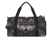 Borsa sportiva da palestra per donne e uomini, con scomparto per scarpe e tasca bagnata, paesaggio invernale nelle Alpi bavaresi, borsone da viaggio per viaggi, sport, fitness, allenamento, Modello