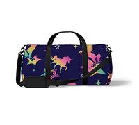 Borsa sportiva da palestra per yoga e danza, unicorno con stella magica, borsa a tracolla per allenamento, per donne e uomini.