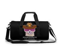 Borsa sportiva da palestra stampata con scritta "Ask Me About My Llama", da viaggio, leggera, per uomo e donna, Stile:, 17.7in/9in/9in, MHXYZHW
