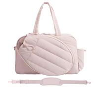 Borsa Sportiva Da Tennis Da Donna - 48 X 19 X 31 Cm, Borsa Da Viaggio Con Scomparto Per Scarpe E Tasca Bagnata, Può Contenere 2 Racchette Da Tennis E Un Laptop Da 15,6 Pollici