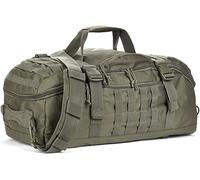 Borsa sportiva da viaggio, borsa da viaggio, borsa weekend per uomini e donne, borsa da allenamento per militari, sport, notte, basket, tattico, calcio, impermeabile e antistrappo, verde, 45l