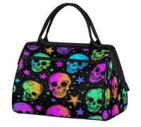 Borsa sportiva da viaggio, borsa da viaggio, città e statua della libertà, impermeabile, borsa da viaggio per uomo e donna