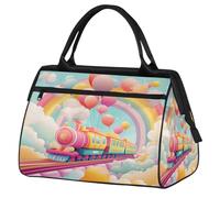 Borsa sportiva da viaggio colorata con palloncini arcobaleno per donne e uomini, borsone da viaggio di grande capacità, impermeabile, da portare con sé, per palestra, viaggi, attività all'aperto