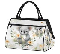 Borsa sportiva da viaggio con koala ad acquerello, per donne e uomini, di grande capacità, impermeabile, da portare con sé, per palestra, viaggi, attività all'aperto
