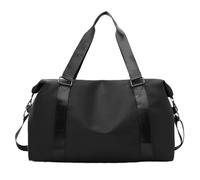 Borsa sportiva, for il tempo libero e il fitness, grande capacità, borsa da viaggio for brevi distanze e custodia(Black)