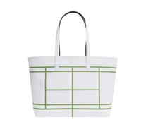 Borsa sportiva Lacoste Anna Reversible Zipped Tote - white - Bianco