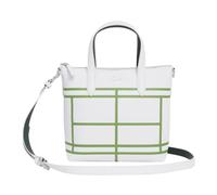 Borsa sportiva Lacoste Mini Anna Reversible Zipped Tote - white - Bianco