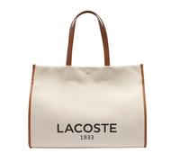 Borsa sportiva Lacoste Unisex Large Heritage Canvas Tote - natural - Beige