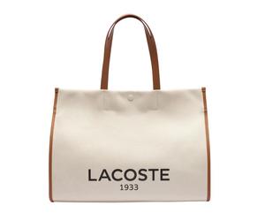 Borsa sportiva Lacoste Unisex Large Heritage Canvas Tote - natural - Beige