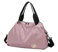 Borsa Sportiva Palestra Donna Piccola, con Tasca Bagnata, Borsa da Viaggio Donna Week End, Borse a Spalla da Palestra, 45x27x20 cm, Borsoni da Sport, Borsone Sportivo Nuoto (Rosa Scuro)