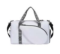 Borsa Sportiva Porta Attrezzi Borsa Palestra Borsone Duffel Zaino con Scomparti Organizzati Multiple per Indumenti E Accessori Tessuto Anti-graffio, color to 2, Bianco, 20L O Meno