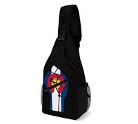 Borsa Sul Petto Colorado Flag Resist Multiuso Borsello A Tracolla Moda Borsa Pettorale Per Moto Ciclismo Trekking 19X39Cm
