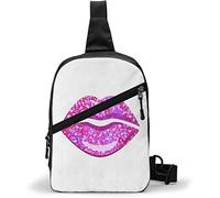 Borsa sul petto Labbra femminili, Borse a tracolla Zaino a tracolla multiuso Zaino da viaggio impermeabile Escursionismo