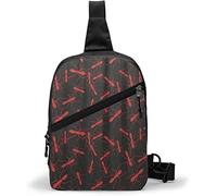 Borsa sul petto Modello formica rossa, Borse a tracolla Zaino a tracolla multiuso Zaino da viaggio impermeabile Escursionismo