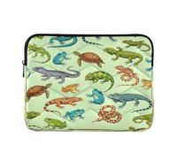 Borsa sveglia del computer portatile del computer delle lucertole, manica impermeabile del computer portatile 15,6 per le donne