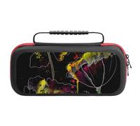 Borsa Switch 2 Flower, Liquid, MysteryMoko Con 20 Slot , Cover Dockabile Per Joy-Con , Custodia Grigio Antishock One Size