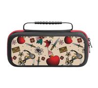 Borsa Switch 2 Vintage Pattern, Old SchoolMoko Con 20 Slot , Cover Dockabile Per Joy-Con , Custodia Grigio Antishock One Size