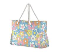 Borsa tascabile resistente per social network con tasche laterali per weekend, ideale per viaggi, piscina, nuoto, spiaggia, vacanze