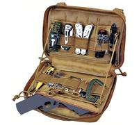 Borsa tattica da vita in stile mimetico, modello ingrandito, con accessori agganciabili, borsa multifunzionale per attrezzi, sopravvivenza in campo, pronto soccorso, e stoccaggio verde,nero,CachiPolia