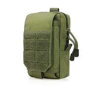 Borsa tattica EDC Molle Multifunzionale Piccola Borsa Gadget Organizzatore Cellulare Supporto Da Cintura Campeggio Escursioni Ciclismo Arrampicata Con Borsa Compatta (Verde)