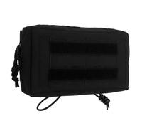 Borsa tattica GP MOLLE Admin Pouch Militare Modulare Utility Tools EDC Borsa Multiuso 500D Nylon, Nero , Taglia unica