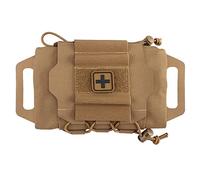 Borsa tattica militare Molle Rapid per primo soccorso, borsa per cintura di sopravvivenza, sistema a due pezzi, borsa con maniglia Hypalon, CB, Taglia unica