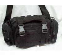 BORSA TATTICA NERA SISTEMA MOLLE MARSUPIO GRANDE VIGILANZA ESCURSIONI TATTICO
