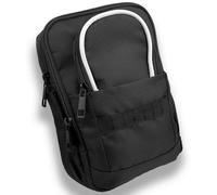 Borsa tattica per oggetti di valore da golf con moschettone a clip, impermeabile, per cintura, carrello o zaino, borsa compatta per accessori da golf, per palline, tee, guanti e attrezzi EDC, nero