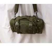 BORSA TATTICA VERDE SISTEMA MOLLE M.O.L.L.E. MISURE CM 33 x 15 x 15 MARSUPIO