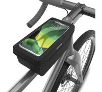 Borsa Telaio Bici Impermeabile Chiusura Magnetica 850ml Porta Smartphone Nero
