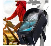 Borsa telaio bici impermeabile per Samsung Galaxy tubo superiore supporto cel...