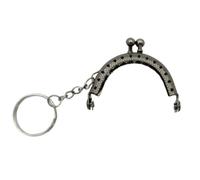 Borsa Telaio Metallo Bacio 2 Pollice Metallo Arco Moneta Palla Chiusura a Scatto Per Frizione Manico In Pelle Borsa Cuoio Cuoio Cucire Portamonete Chiusure Per La, B, One Size