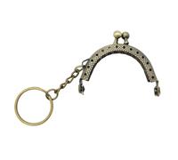 Borsa Telaio Metallo Bacio 2 Pollice Metallo Arco Moneta Palla Chiusura a Scatto Per Frizione Manico In Pelle Borsa Cuoio Cuoio Cucire Portamonete Chiusure Per La, bronzo, One Size