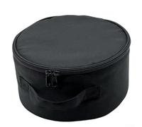 Borsa telescopica per ventilatore, grande capacità, impermeabile, pieghevole, con doppia cerniera, per viaggi all'aperto, campeggio, 23 x 23 x 13 cm, organizer portatile (nero)
