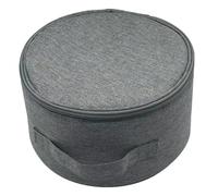 Borsa telescopica per ventola, 23 x 23 x 13 cm, impermeabile, pieghevole, con doppia cerniera e tasca in rete, per viaggi, campeggio, uso all'aperto, colore nero