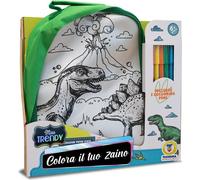 Borsa - Teorema: Miss Signorina - Zaino Dinosauro Con Pennarelli - Open Touch...