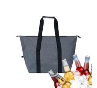 Borsa termica, 39 x 19 x 27 cm, borsa termica isolata per picnic, design spazioso e pieghevole con fodera a tenuta stagna, per viaggi, spiaggia, shopping, campeggio, scuola, escursionismo, lavoro