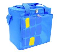 Borsa termica porta alimenti frigorifero 15 litri fodera interna in PEVA con schiuma isolante, colore blu
