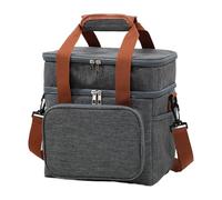 Borsa termica - Borsa termica - Borsa termica grande capacità - impermeabile trasporto cibo con cinghia regolabile per scuola, ufficio, uomini, donne, piscina, spiaggia all'aperto